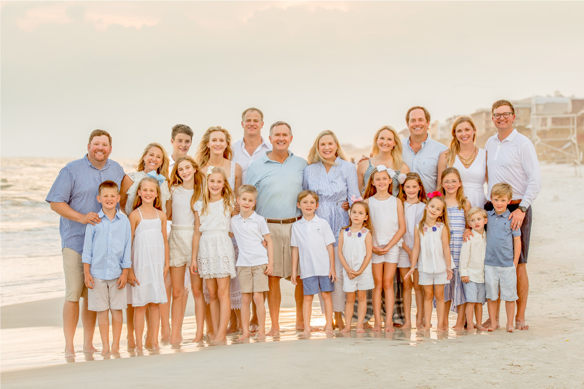 rosemary beach multi generational family portrait