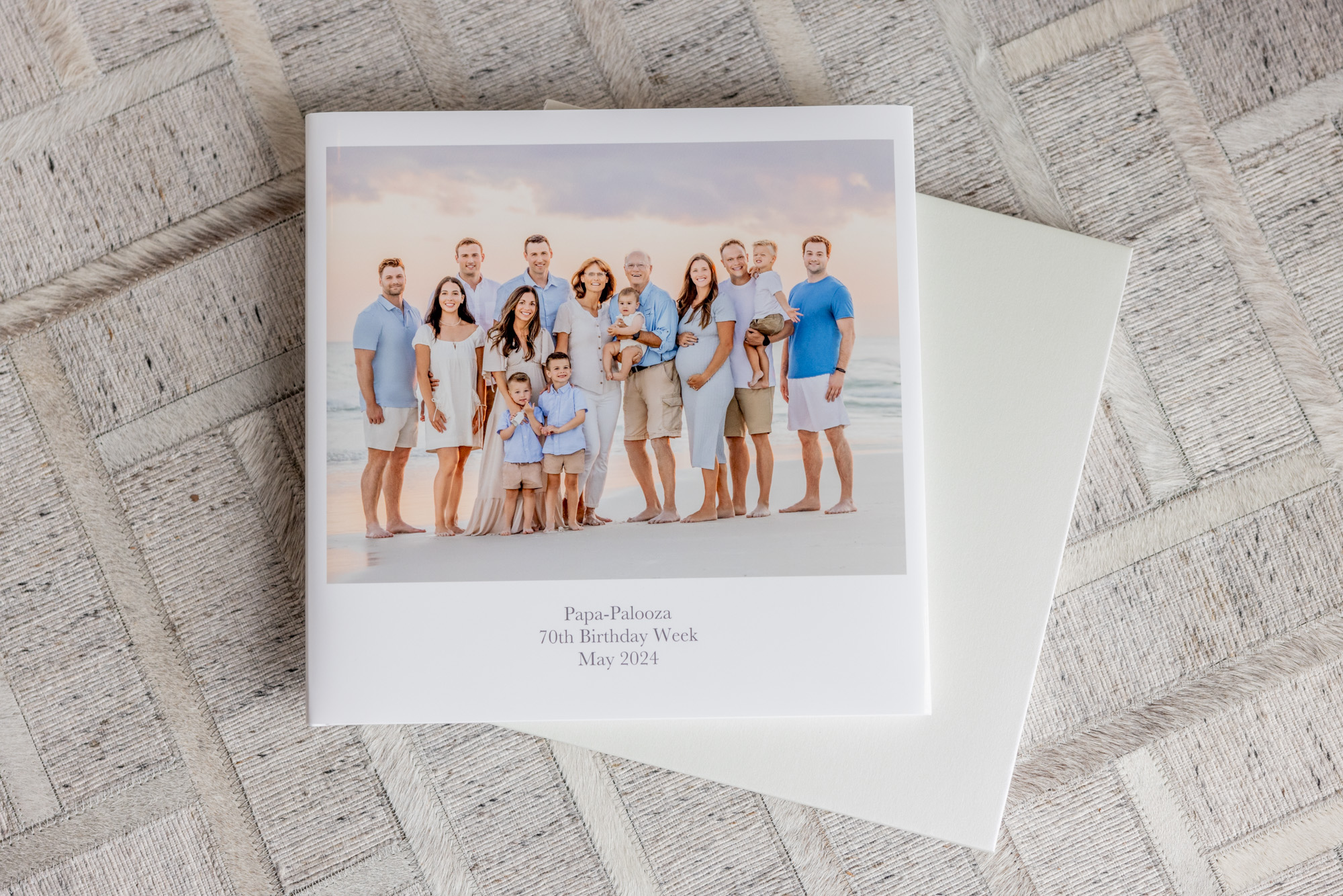 30A family photographer capturing a multi generation beach portrait